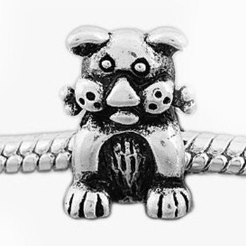 Dog with Bone in Mouth Charm European Bead Compatible for Most European Snake Chain Bracelet - Sexy Sparkles Fashion Jewelry - 3
