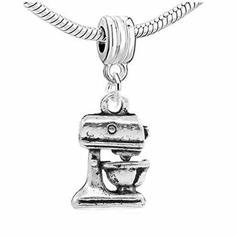 Kitchen Food Mixer Dangle Spacer Charm European Bead Compatible for Most European Snake Chain Bracelet - Sexy Sparkles Fashion Jewelry - 1