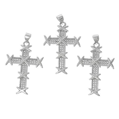 Cross Charm Pendant For Necklace - Sexy Sparkles Fashion Jewelry - 2