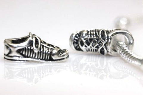 Running Shoe Bead Charm Spacer for Snake Chain Charm Bracelet - Sexy Sparkles Fashion Jewelry - 2