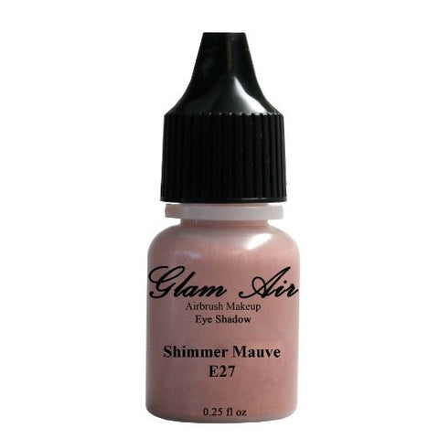 Set of Five (5) Shades of Glam Air Airbrush Eye Shadow Makeup E25 Cherry Blossom Pink, E27 Shimmer Mauve, E28 Light Magenta, E29 Peachy Shimmer, and E31 Purple Shimmer Water-based Formula Last All Day (For All Skin Types) 0.25oz Bottles - Sexy Sparkles Fashion Jewelry - 3