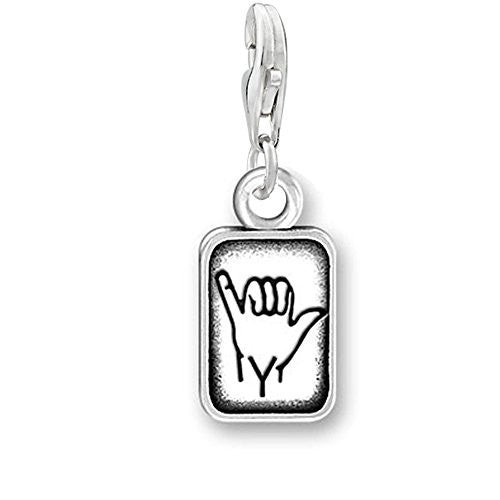 Sign Language Charm Pendant for Bracelets or Necklaces "Y"