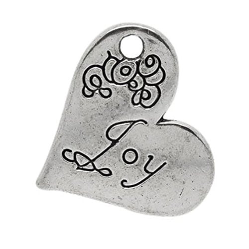 Joy Heart Bracelet Necklace Charm Pendant - Sexy Sparkles Fashion Jewelry - 1