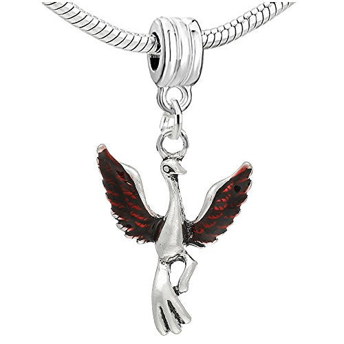 Phenix Charm Dangle Bead Compatible with European Snake Chain Bracelet - Sexy Sparkles Fashion Jewelry