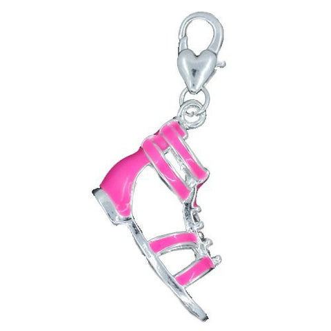 Pink Sandal Clip on Pendant for European Charm Jewelry w/ Lobster Clasp - Sexy Sparkles Fashion Jewelry - 5