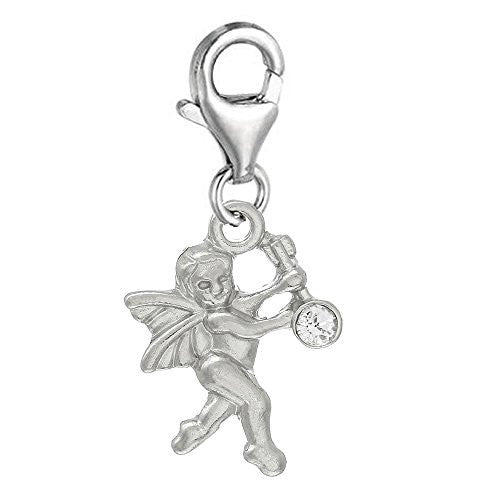 Clip on Angel Baby Charm Dangle Pendant for European Clip on Charm Jewelry w/ Lobster Clasp - Sexy Sparkles Fashion Jewelry