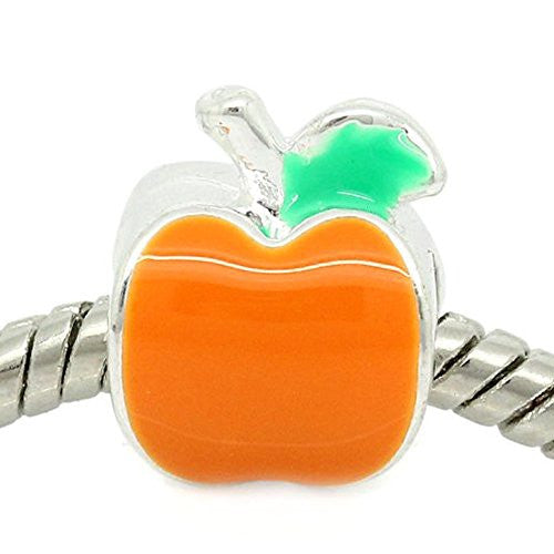 Apple European Bead Compatible for Most European Snake Chain Bracelet - Sexy Sparkles Fashion Jewelry - 1