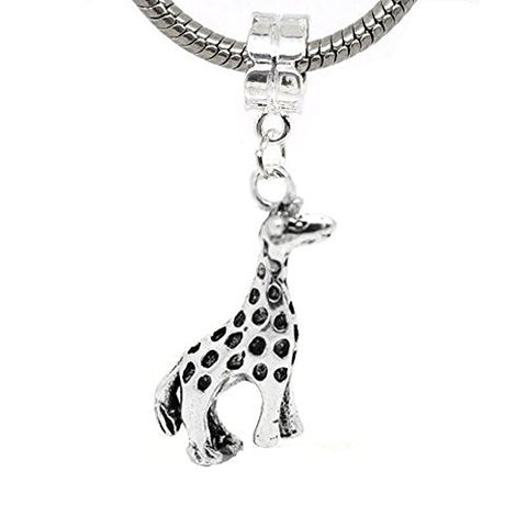 Giraffe Animal Charm Dangle European Bead Compatible for Most European Snake Chain Bracelet - Sexy Sparkles Fashion Jewelry - 1