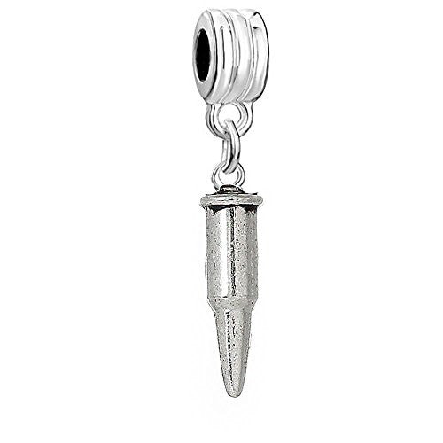 Bullet Charm Bead European Spacer for Snake Chain Charm Bracelet - Sexy Sparkles Fashion Jewelry