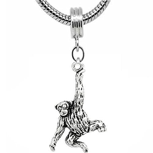 Monkey Bead Charm Dangle for snake Chain charm Bracelet
