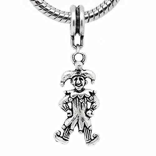 Clown Charm Dangle Spacers European Bead Compatible for Most European Snake Chain Bracelet - Sexy Sparkles Fashion Jewelry