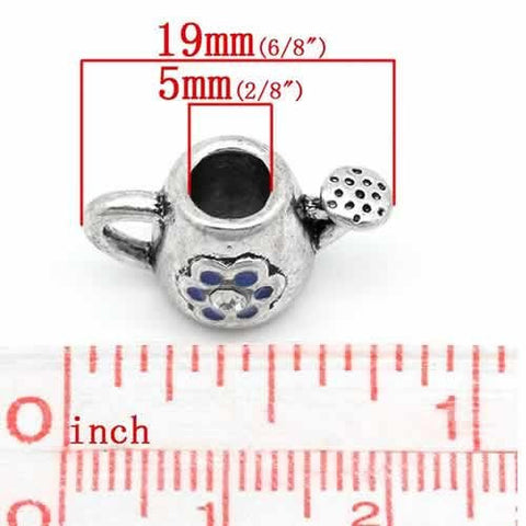 Purple Resin Lantern w/ Dots Bead Spacer For Snake Chain Charm Bracelet - Sexy Sparkles Fashion Jewelry - 3