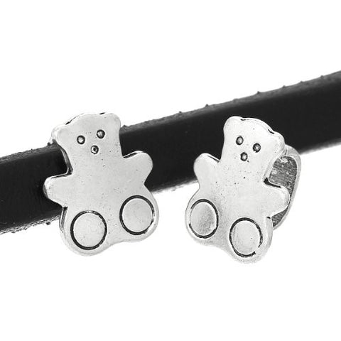 Charm Beads for Leather Bracelet/watch Bands or Wrist Bands (Bear) - Sexy Sparkles Fashion Jewelry - 3