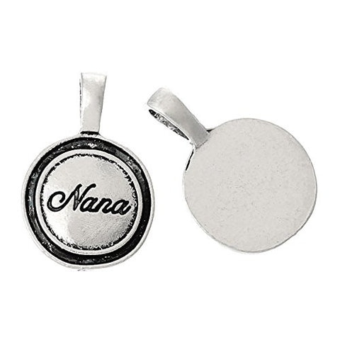 Family Nana Charm Pendant Spacer Bead for European Snake Chain Charm Bracelet - Sexy Sparkles Fashion Jewelry - 2