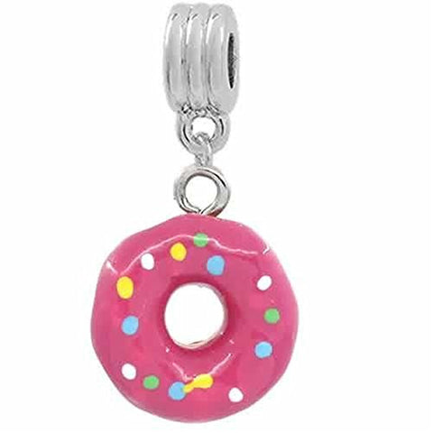 Donut Dangle European Bead Compatible for Most European Snake Chain Bracelets - Sexy Sparkles Fashion Jewelry - 1