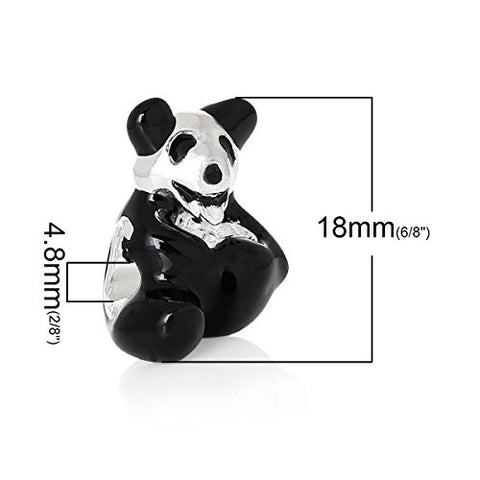 Cuddly Panda Bear Bead Compatible for Most European Snake Chain Bracelet - Sexy Sparkles Fashion Jewelry - 3