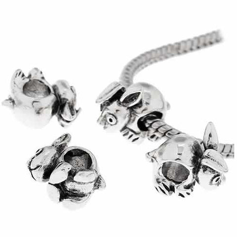 Bunny Rabbit Charm European Bead Compatible for Most European Snake Chain Bracelet - Sexy Sparkles Fashion Jewelry - 2