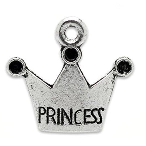 Princess Crown Bracelet Necklace Charm Pendant - Sexy Sparkles Fashion Jewelry - 1