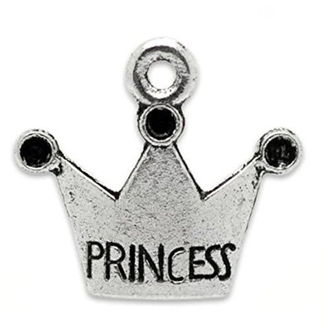 Princess Crown Bracelet Necklace Charm Pendant - Sexy Sparkles Fashion Jewelry - 1