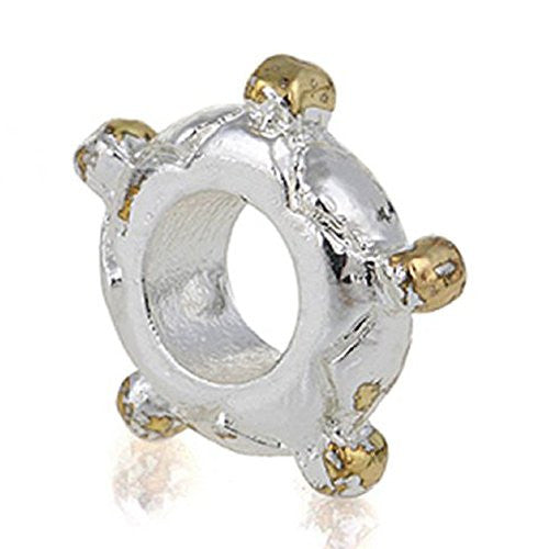 Smooth Sailing Boat Steering Wheel European Bead Compatible for Most European Snake Chain Charm Bracelet - Sexy Sparkles Fashion Jewelry - 1