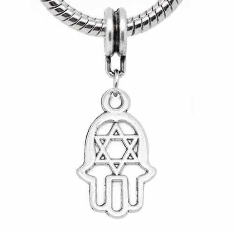 Hamsa Hand European Bead Compatible for Most European Snake Chain Bracelet - Sexy Sparkles Fashion Jewelry - 2