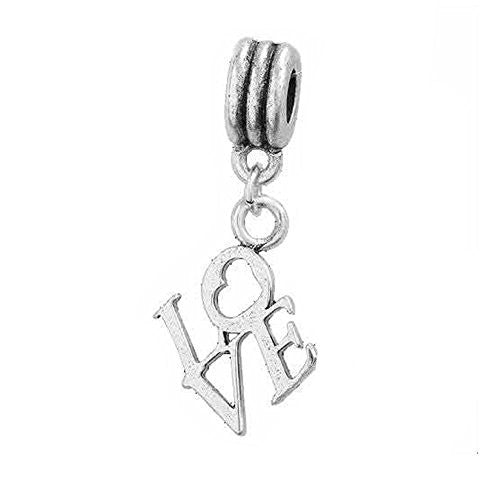 Love Charm European Bead Compatible for Most European Snake Chain Bracelet - Sexy Sparkles Fashion Jewelry