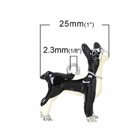 Bulldog Dog Pendant Charm Bead for Bracelet or Necklace - Sexy Sparkles Fashion Jewelry - 2