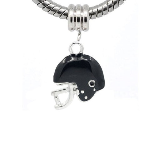 Football Helmet Bead European Bead Compatible for Most European Snake Chain Charm Bracelet - Sexy Sparkles Fashion Jewelry - 2