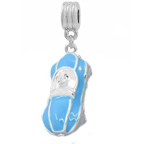 Blue Car Dangle European Bead Compatible for Most European Snake Chain Bracelet - Sexy Sparkles Fashion Jewelry - 1