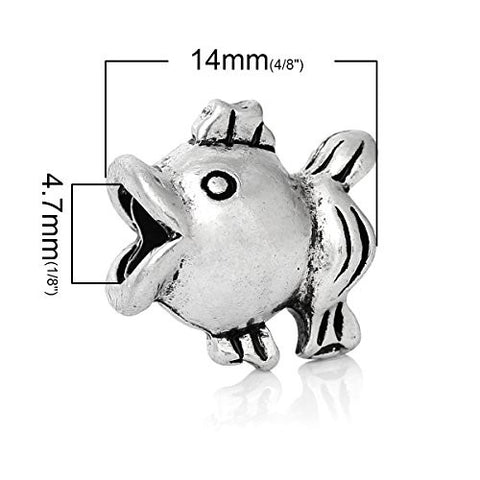 Fish Bead Compatible for Most European Snake Chain Bracelet - Sexy Sparkles Fashion Jewelry - 3
