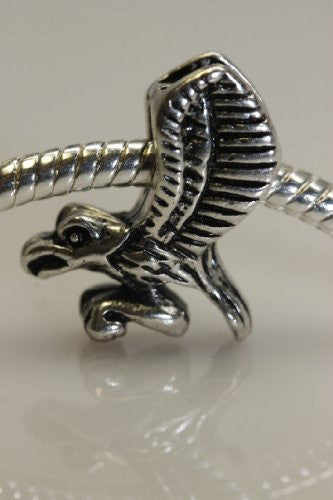 Flying Eagle Charm Spacer European Bead Compatible for Most European Snake Chain Bracelet - Sexy Sparkles Fashion Jewelry - 1