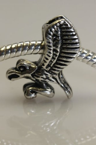 Flying Eagle Charm Spacer European Bead Compatible for Most European Snake Chain Bracelet - Sexy Sparkles Fashion Jewelry - 1