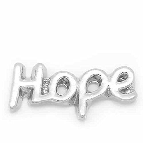 Hope Floating Charms For Glass Living Memory Lockets - Sexy Sparkles Fashion Jewelry - 1
