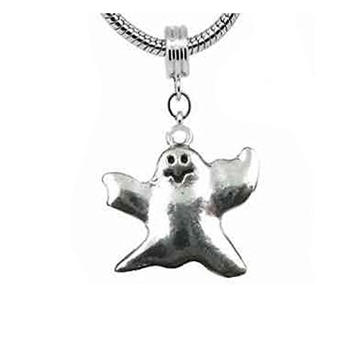 Halloween Ghost Charm Dangle Bead Spacer For Snake Chain Charm Bracelet - Sexy Sparkles Fashion Jewelry