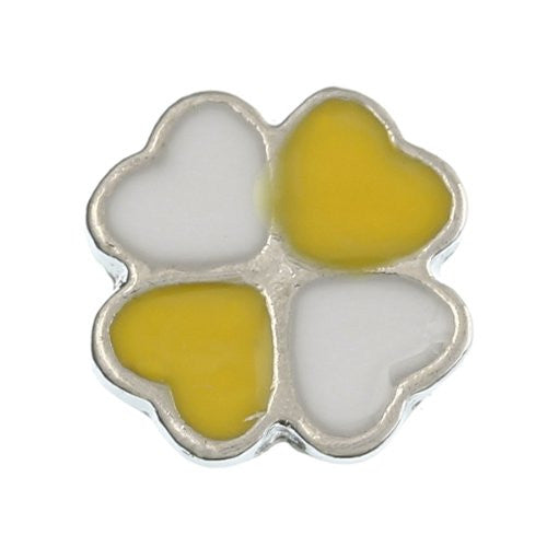 Flower Floating Charms For Glass Living Memory Lockets - Sexy Sparkles Fashion Jewelry - 1