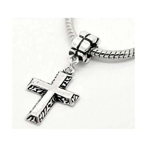 Religious Cross Jesus Angel Charms in Bulk for Snake Chain Charm Bracelet - Sexy Sparkles Fashion Jewelry - 5