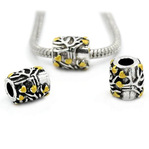 Heart Family Tree of Life Love European Bead Compatible for Most European Snake Chain Bracelet - Sexy Sparkles Fashion Jewelry - 3