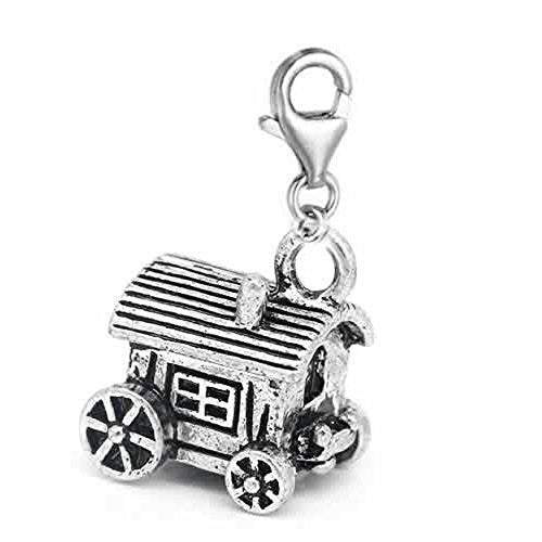 Horse Carriage Clip on for Bracelet Charm Pendant for European Charm Jewelry w/ Lobster Clasp - Sexy Sparkles Fashion Jewelry