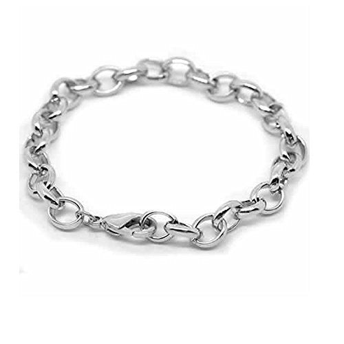 Silver Tone Lobster Clasp Bracelets Fit Link Chain Bracelet 19cm(7-1/2")