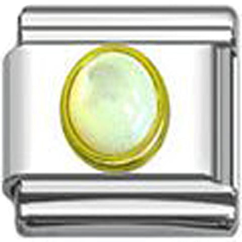 June Crystal Birthstone Italian 9mm Charm Link for Bracelet - Sexy Sparkles Fashion Jewelry - 1