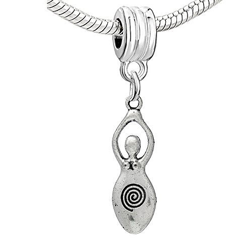 Venus of Willendorf Fertility Goddess Pregnancy Dangle Charm European Bead Compatible for Most European Snake Chain Bracelet - Sexy Sparkles Fashion Jewelry