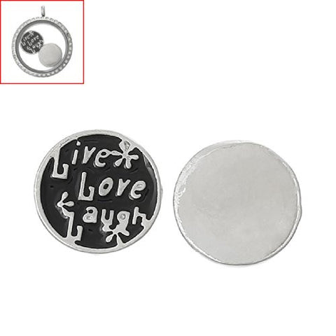 Live Love Laugh Floating Charms for Glass Locket Pendants - Sexy Sparkles Fashion Jewelry - 3