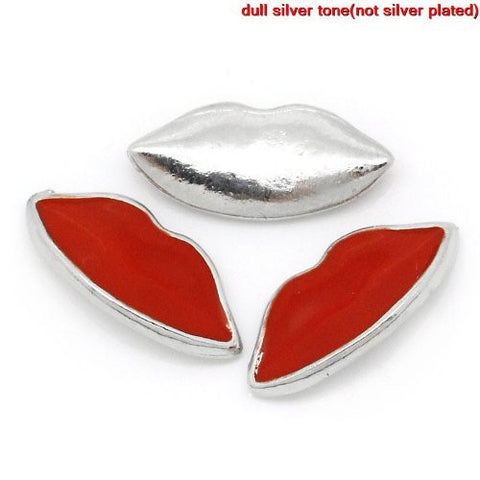 Lips Floating Charm For Glass Living Memory Lockets - Sexy Sparkles Fashion Jewelry - 4