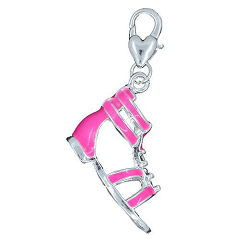 Pink Sandal Clip on Pendant for European Charm Jewelry w/ Lobster Clasp - Sexy Sparkles Fashion Jewelry - 1