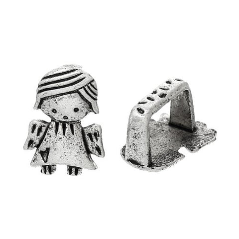 Charm Beads for Leather Bracelet/watch Bands or Wrist Bands (Little Girl) - Sexy Sparkles Fashion Jewelry - 1
