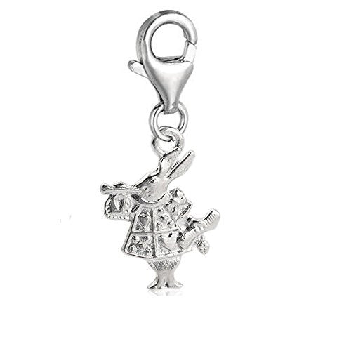 Rabbit Dangle Pendant for European Clip on Charm Jewelry w/ Lobster Clasp - Sexy Sparkles Fashion Jewelry