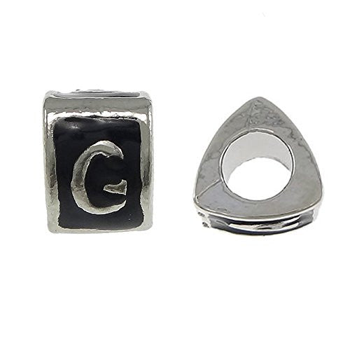 Letter  "G" Triangle Spacer European European Bead Compatible for Most European Snake Chain Charm Bracelet