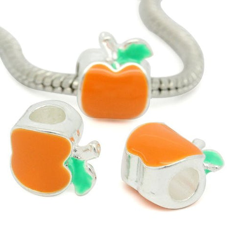 Apple European Bead Compatible for Most European Snake Chain Bracelet - Sexy Sparkles Fashion Jewelry - 2