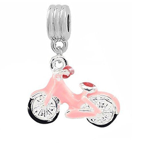 Motorcycle European Bead Compatible for Most European Snake Chain Bracelet - Sexy Sparkles Fashion Jewelry - 1