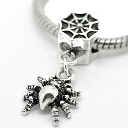 Halloween Spider Web European Bead Compatible for Most European Snake Chain Bracelet - Sexy Sparkles Fashion Jewelry - 1